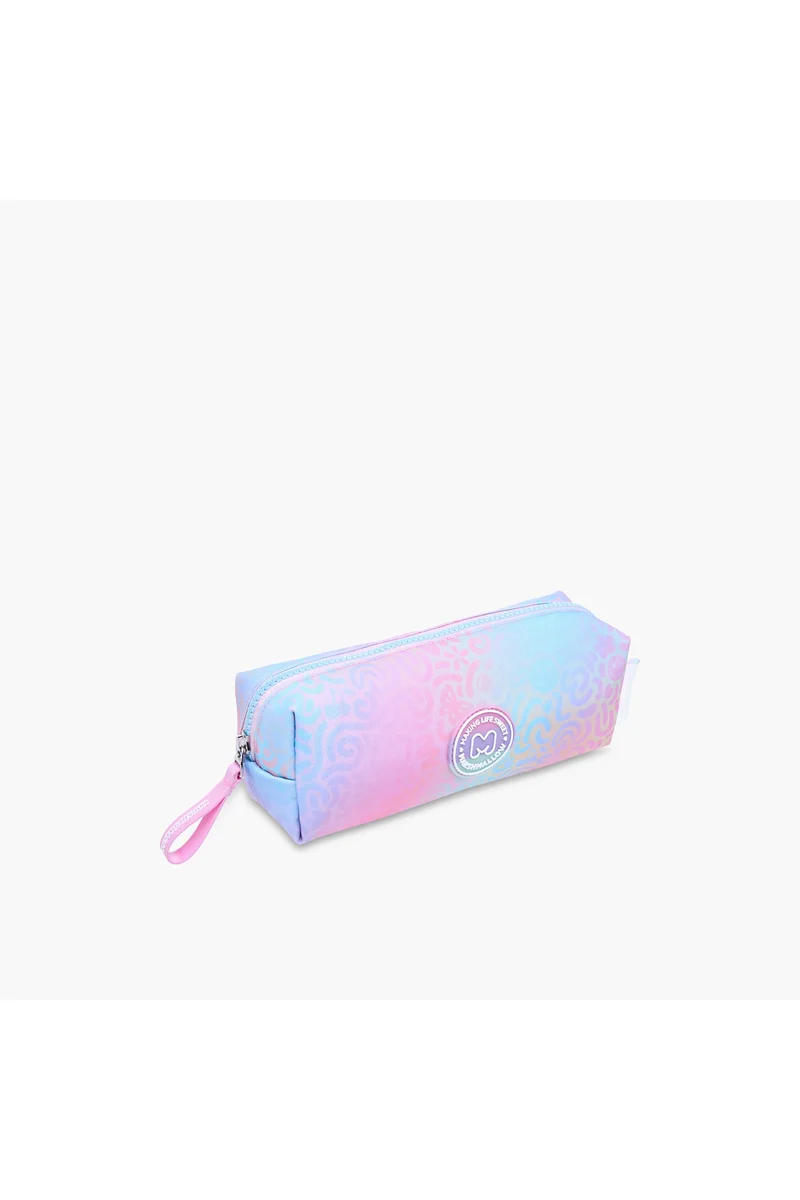 MARSHMALLOW Iris Printed Pencil Pouch with Zip Closure